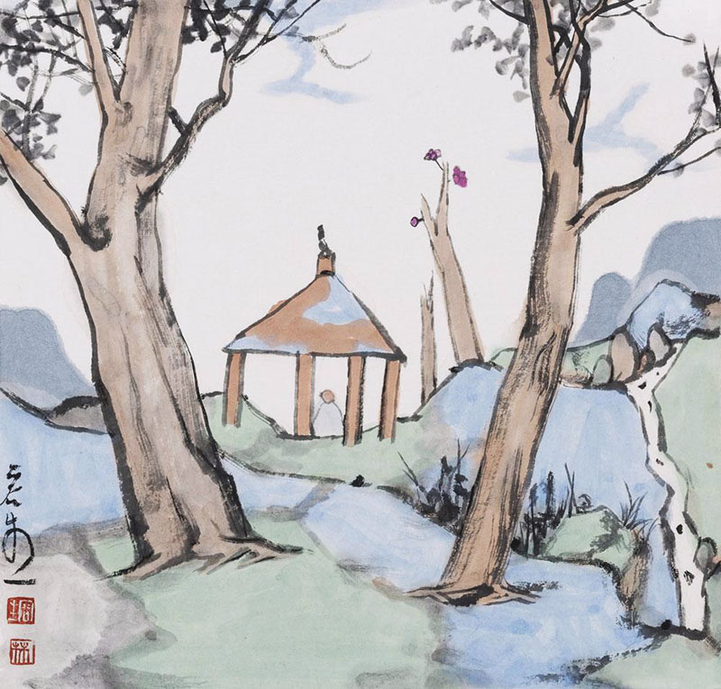 青山收笔底 绿水涌毫端：林容生的山水世界