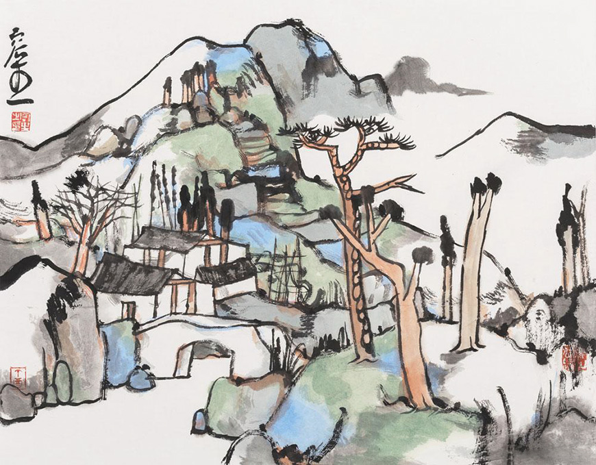 青山收笔底 绿水涌毫端：林容生的山水世界