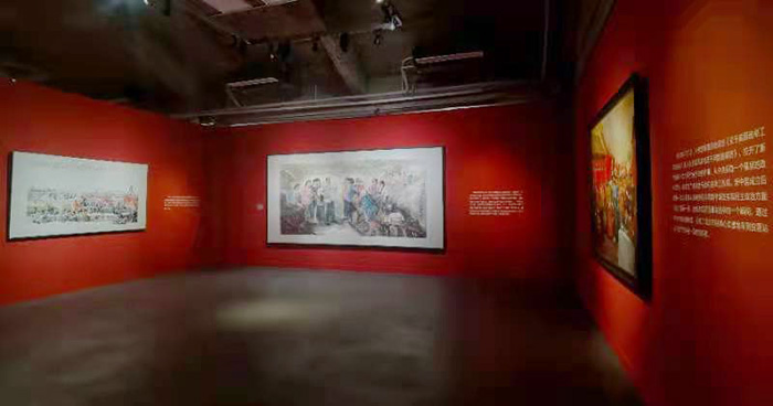 “百年望道：画说北京党史”绘画作品展在李可染画院美术馆开幕