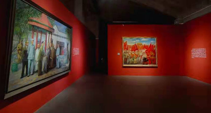 “百年望道：画说北京党史”绘画作品展在李可染画院美术馆开幕