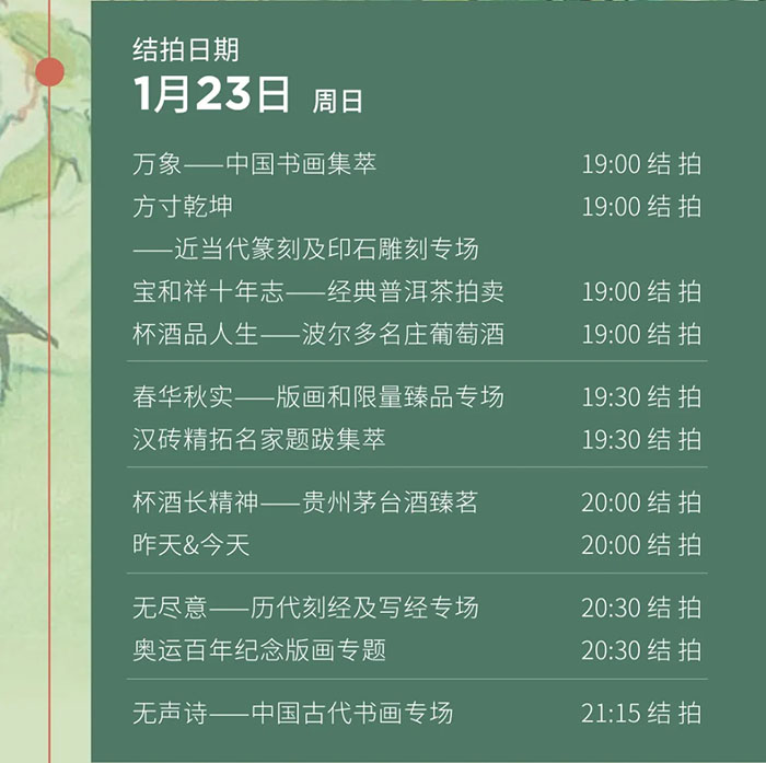 中国嘉德E-BIDDING第35期网络拍卖会今日上线