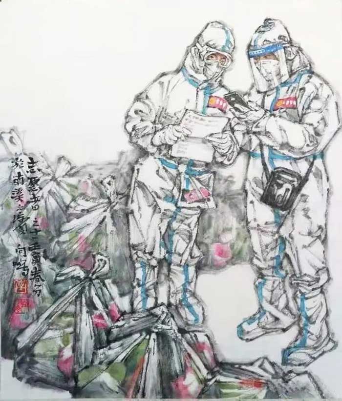 同心战疫共克时艰:吉林省美术作品网络展为打好疫情防控阻击战贡献文化力量