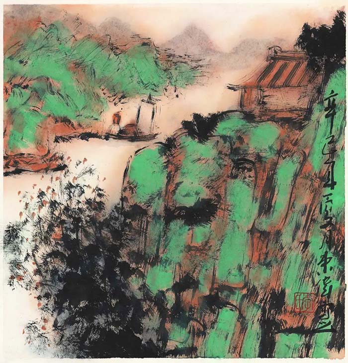  青绿调成见天工：山水画色彩研究展亮相广州艺术博物院