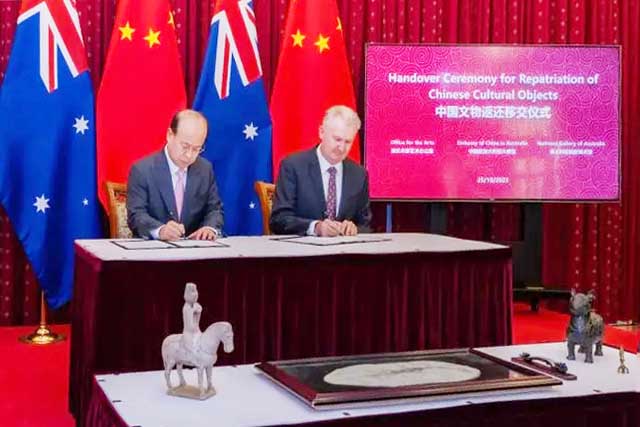 澳大利亚国家美术馆首次向中国返还文物艺术品