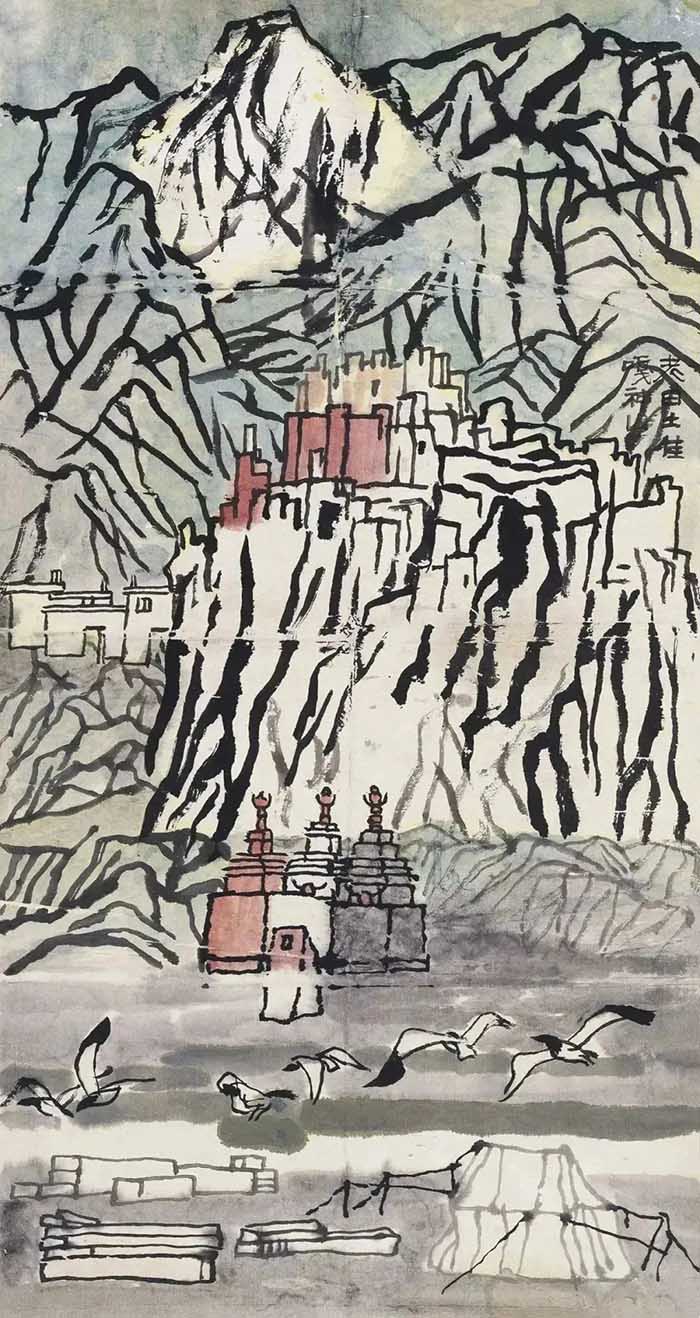 何海霞·郦海粮师生作品展在荣宝斋大厦开展