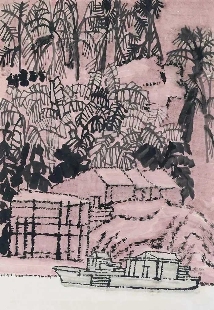 何海霞·郦海粮师生作品展在荣宝斋大厦开展