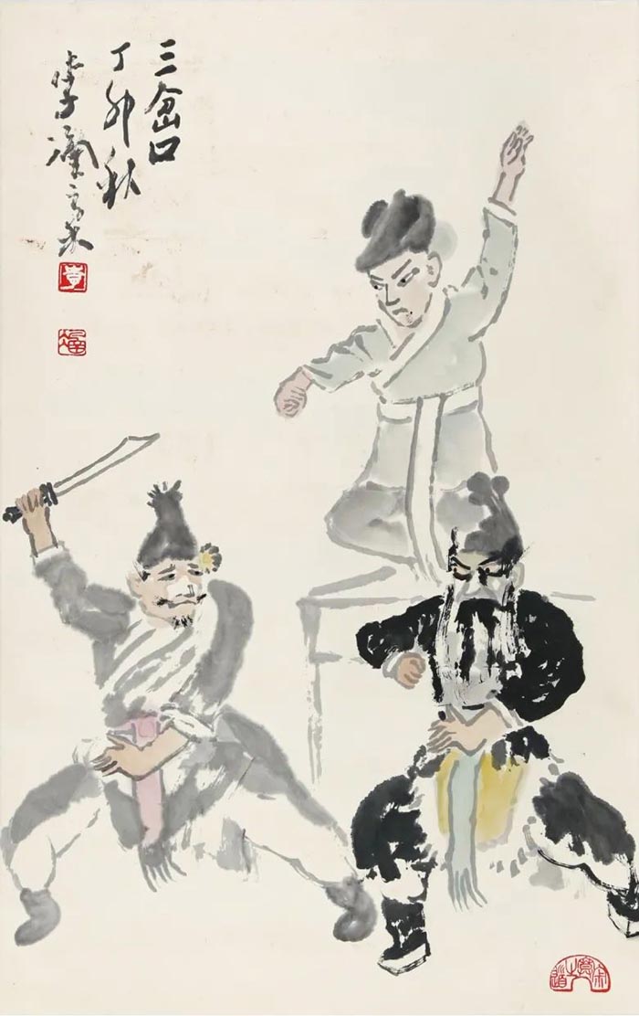 李涵和他的画作品展今日下午将在浙江美术馆开幕