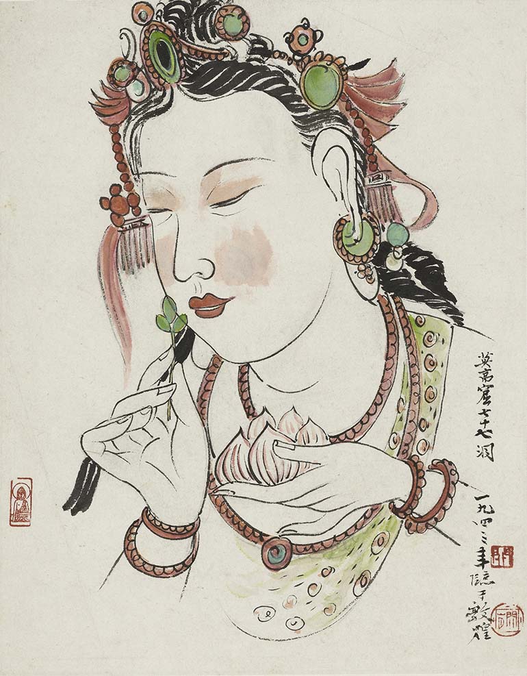 “塞外驼铃：关山月1940年代西北写生与敦煌临摹专题展”在新疆美术馆开幕