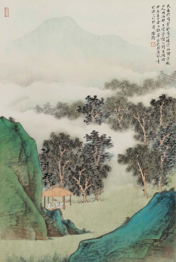 陈翔朱顺林山水画展在日本东京中国文化中心开幕