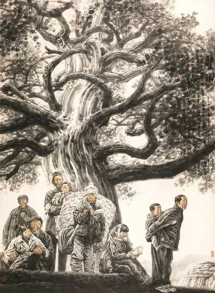 丹青映像：冯远中国画作品展在太原美术馆盛大开幕